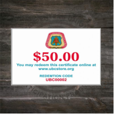 $50.00 UBC Gift Certificate