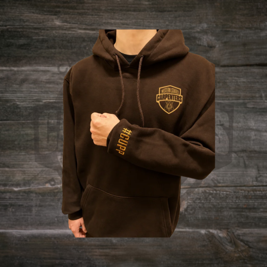 Sudadera con capucha (Cafe y Dorado)