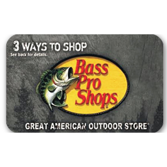 $200.00 Bass Pro Shops Gift Card