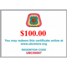 $100.00 UBC Gift Certificate
